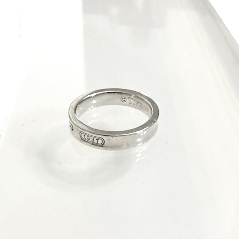 💎 TIFFANY&CO. 1837 Silver 925 Thin Band Ring sz: 49 - Picture 6 of 12